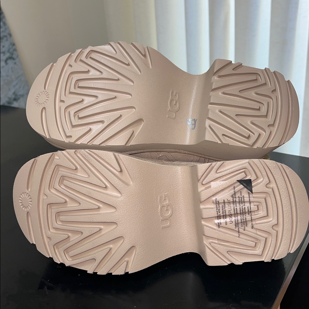 UGG Beige Platform Ankle Boots - Picture 6 of 6